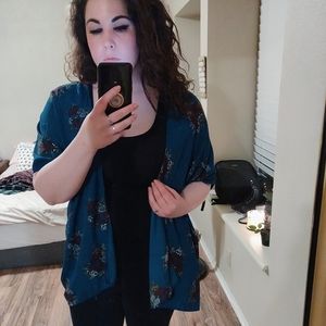 BLUE FLOWER KIMONO